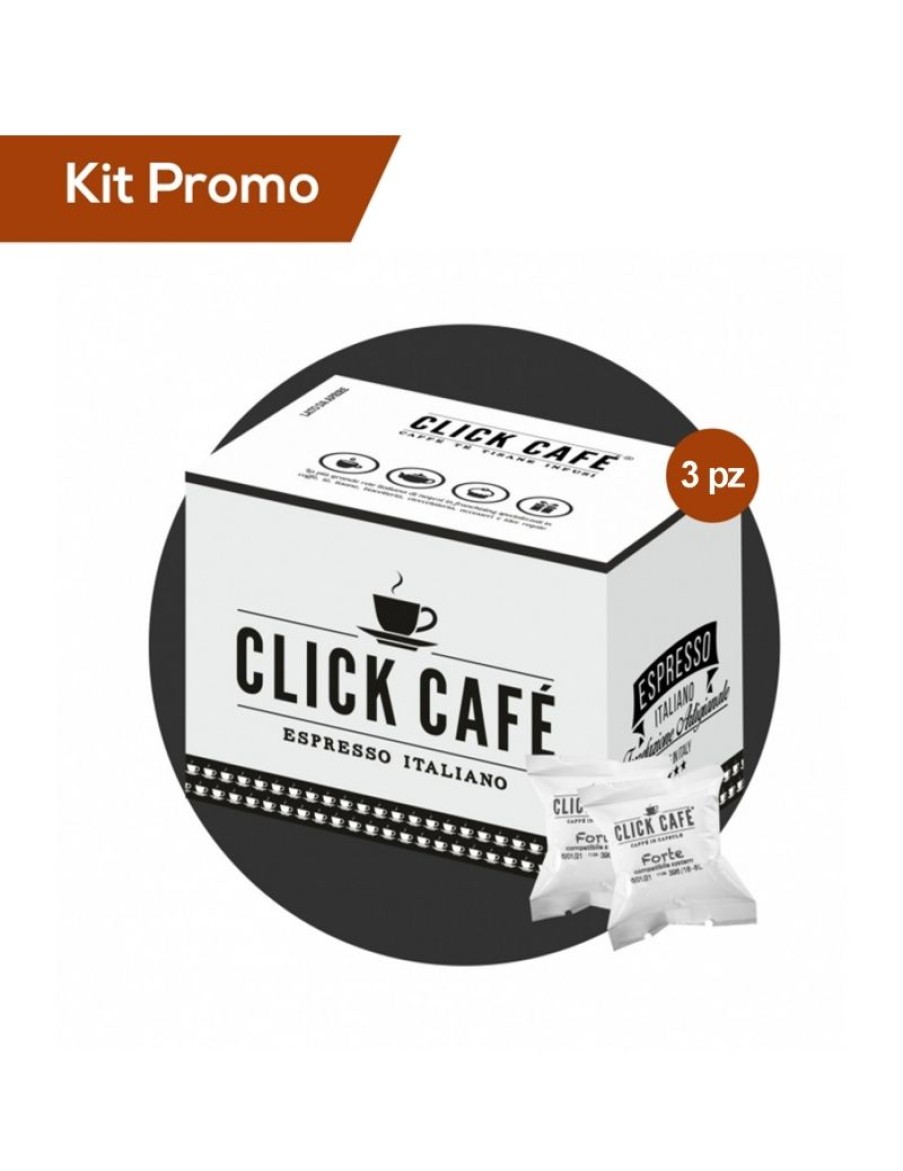 Click Cafe Capsule Compatibili Uno System | Box 300 Capsule Uno System Click Cafe Forte