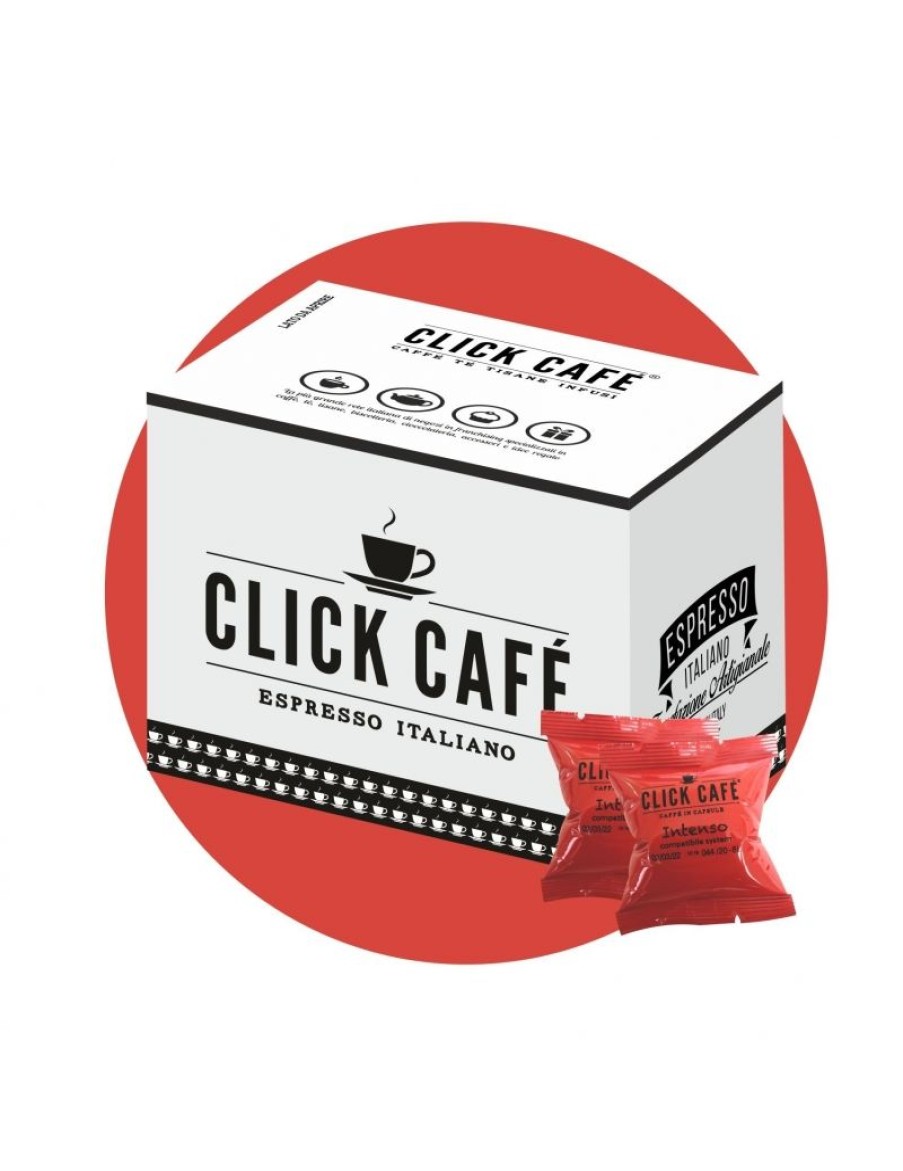 Click Cafe Capsule Compatibili Uno System | 100 Capsule Uno System Click Cafe' Intenso