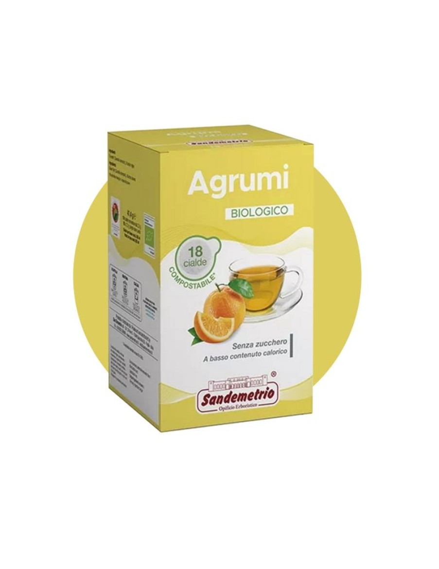 Click Cafe Cialde Caffe | Sandemetrio Tisana Agli Agrumi Bio Astuccio 18 Cialde