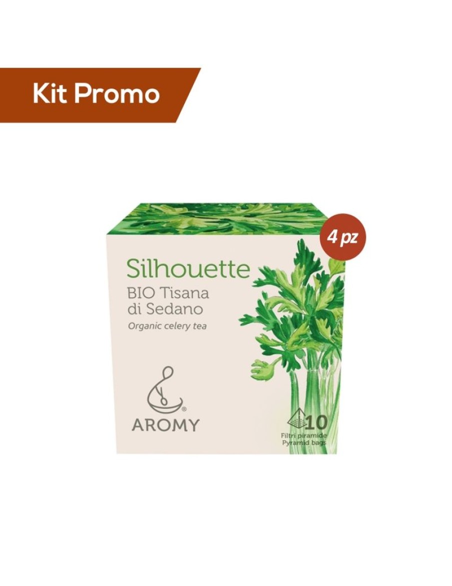 Click Cafe Tisane Biologiche | Kit 4 Astucci Tisana Biologica Di Sedano Drenante