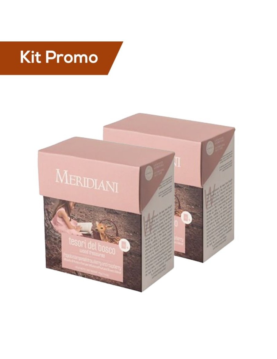 Click Cafe Te E Tisane Meridiani | Box 2 Astucci Infuso Di Fragole E Fiori D'Ibisco