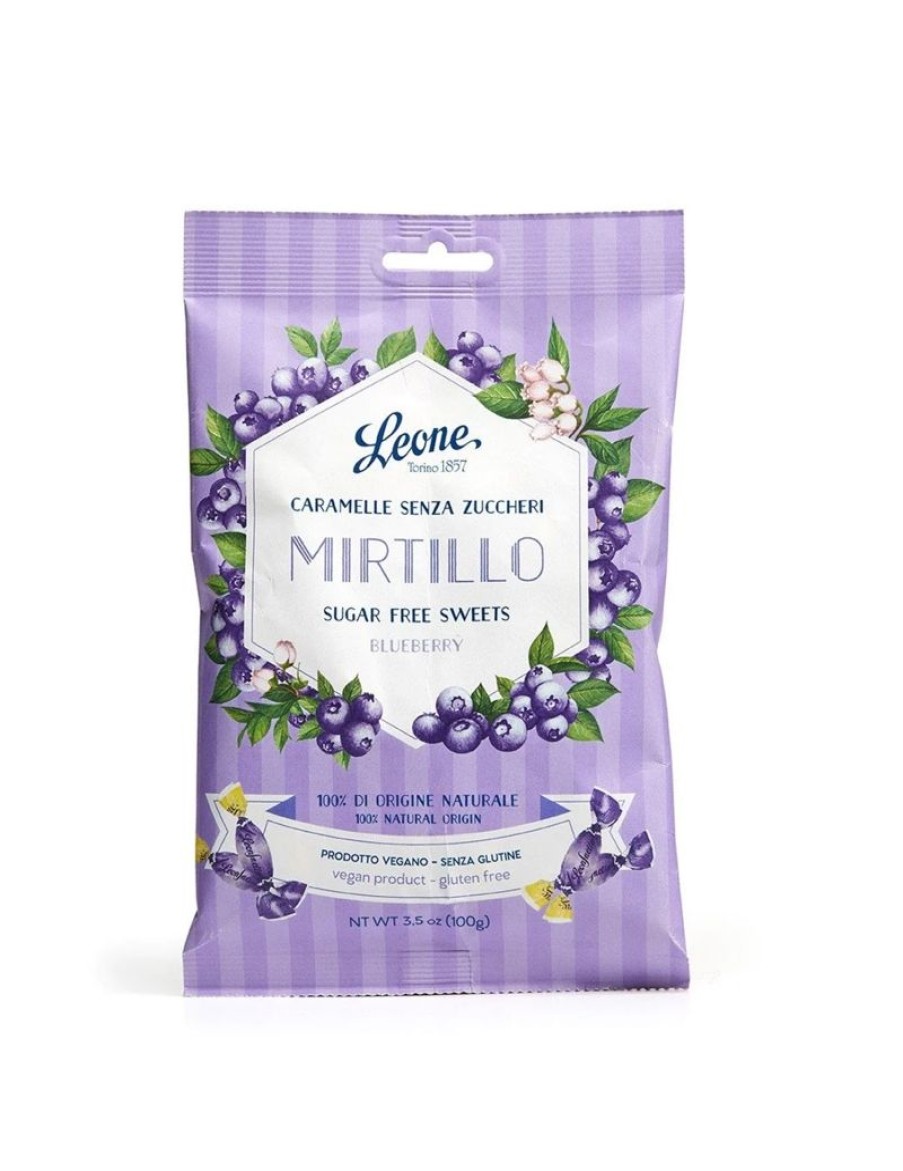 Click Cafe Caramelle Mentine E Liquirizie | Caramelle Leone Al Mirtillo Senza Zucchero Vegane - Senza Glutine