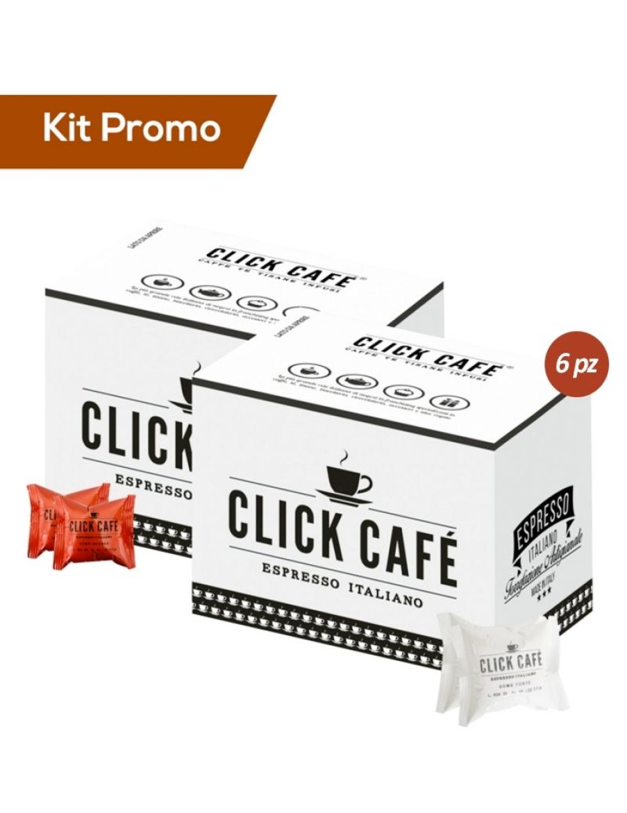 Click Cafe Capsule Domo Compatibili | Box 600 Capsule Miscela Intenso E Forte, Compatibile Domo