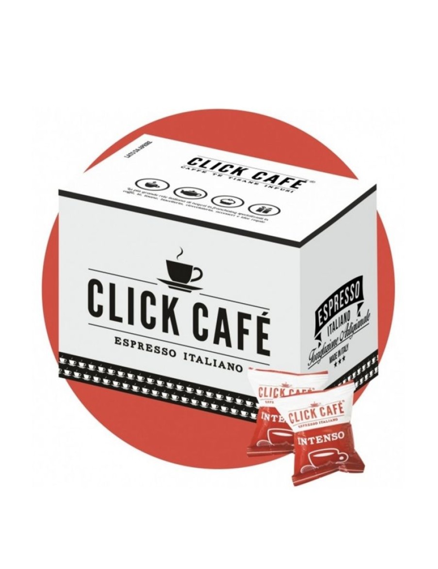 Click Cafe Capsule Compatibili Nespresso | 100 Capsule Nespresso Miscela Intenso