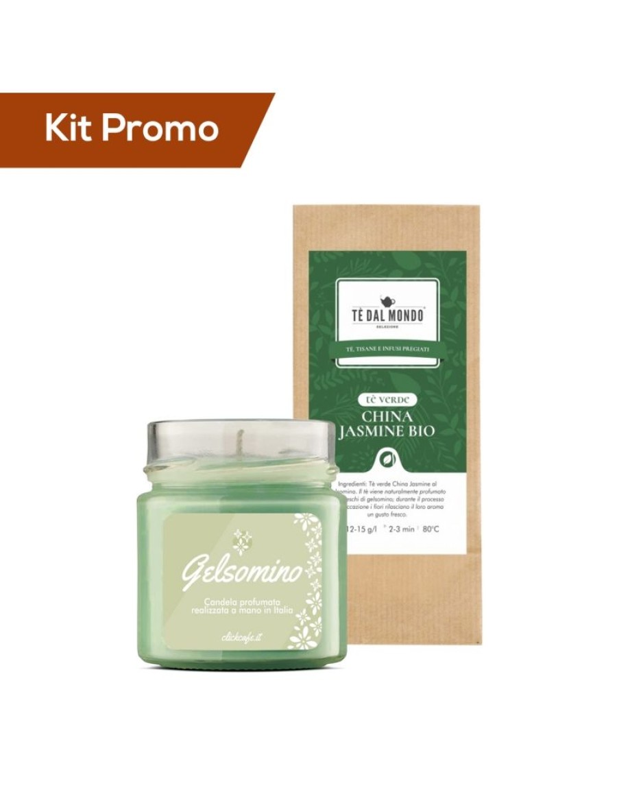 Click Cafe Te Verde | Kit Candela Al Gelsomino Con Te Verde China Jasmine