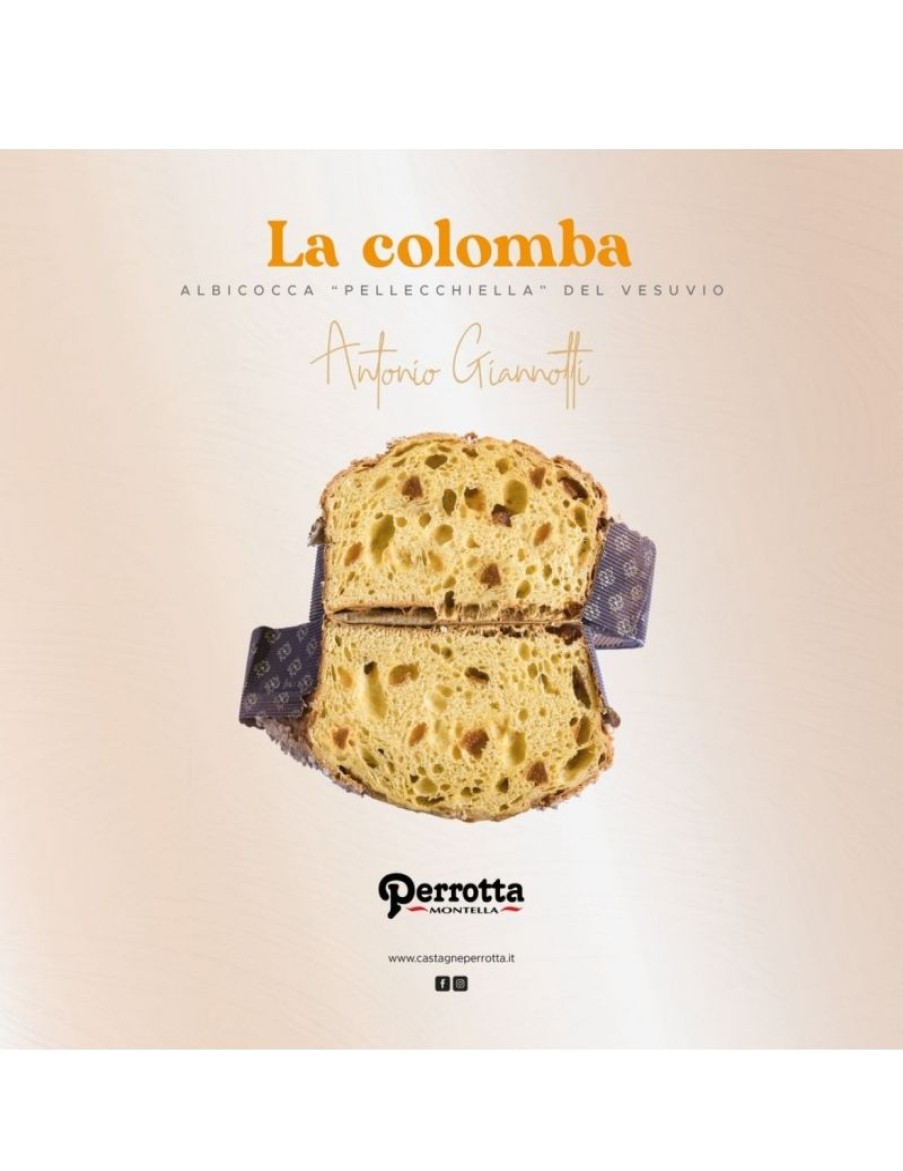 Click Cafe Biscotti Artigianali | Colomba Di Pasqua Perrotta Con Albicocca Pellecchiella Del Vesuvio