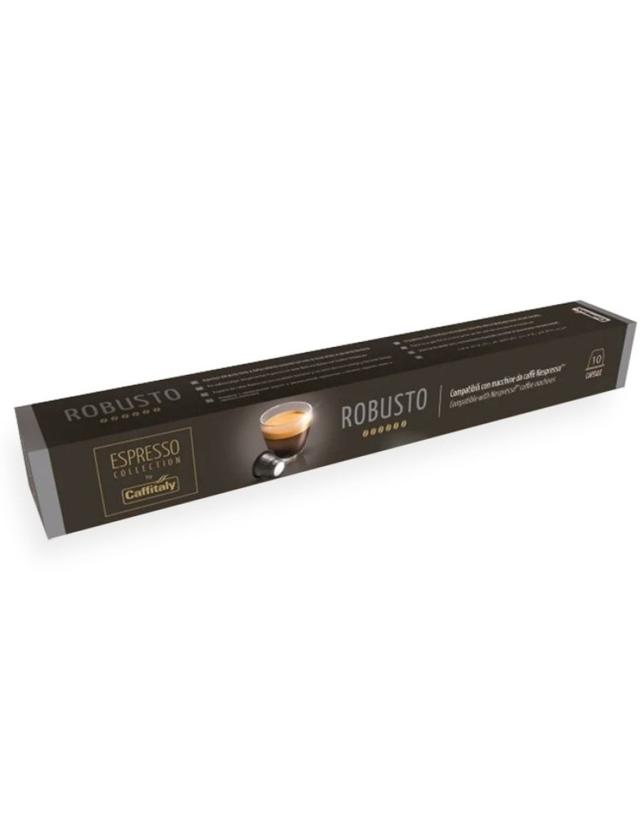 Click Cafe Capsule Compatibili Nespresso | 10 Capsule Espresso Robusto Nespresso Caffitaly