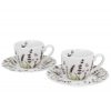 Click Cafe Tazzine Da Caffe E Tazze Mug | Set 2 Tazzine Caffe Con Piattino Lavanda In Confezione Regalo