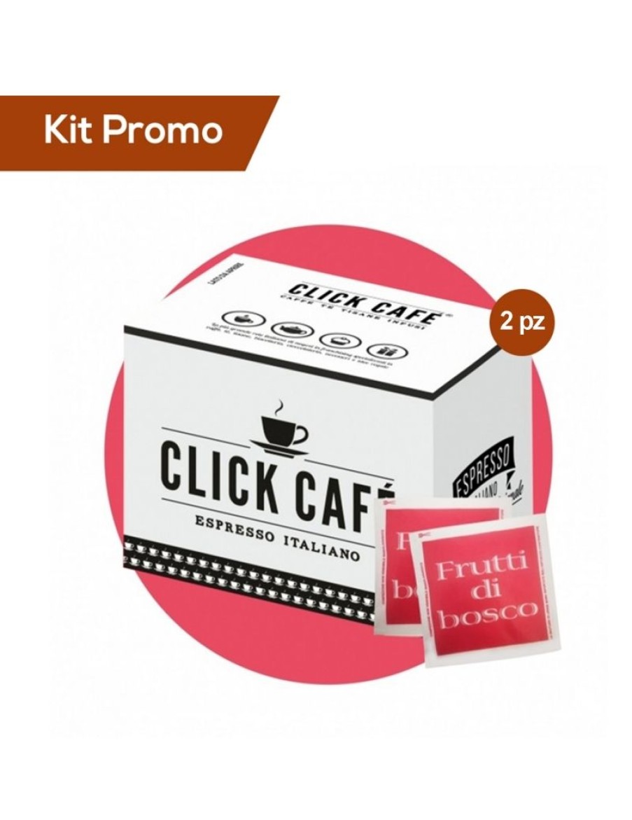 Click Cafe Cialde Caffe | Box 100 Cialde Infuso Frutti Di Bosco