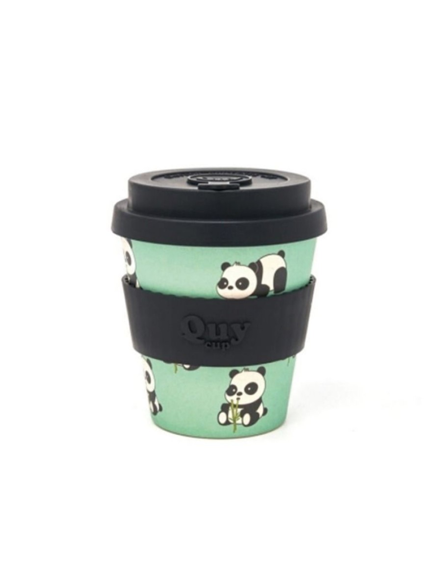 Click Cafe Quy Cup | Bicchiere Cappuccino In Bambu Panda 230 Ml Quy Cup