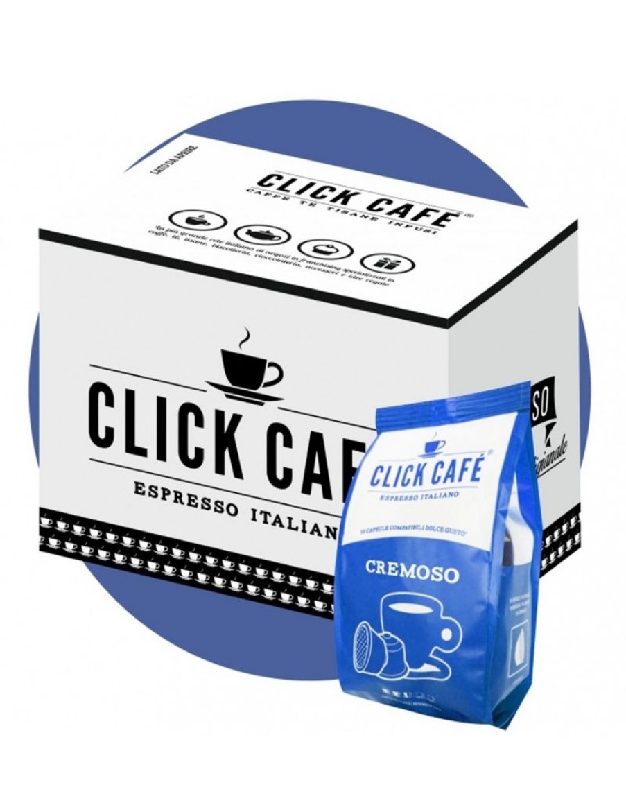 Click Cafe Capsule Compatibili Dolce Gusto | 100 Capsule Cremoso Dolce Gusto Click Cafe (10X10)