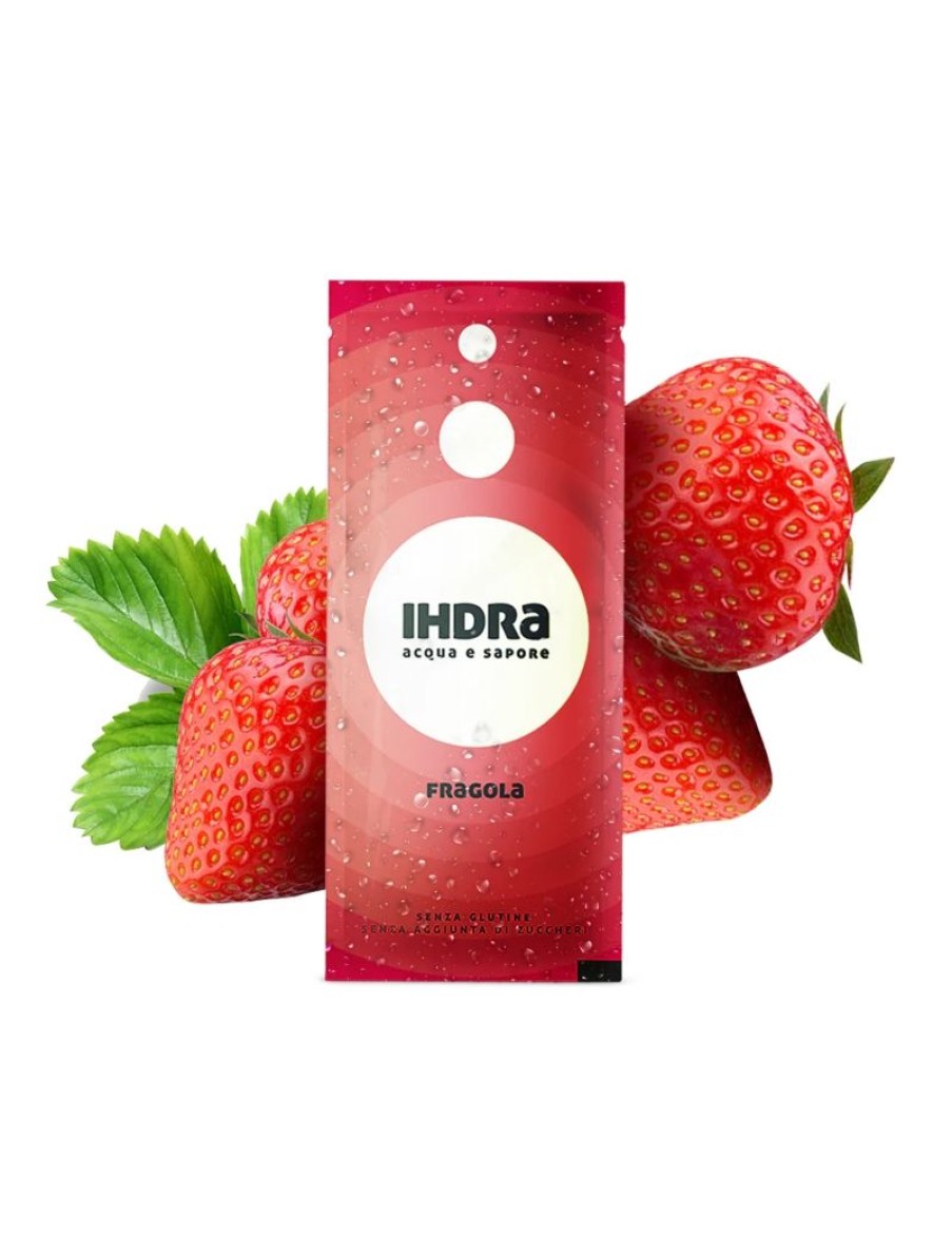 Click Cafe Bevande Energetiche | Ihdra Acqua E Sapore Gusto Fragola Box 10 Bustine Da 1.6 Gr