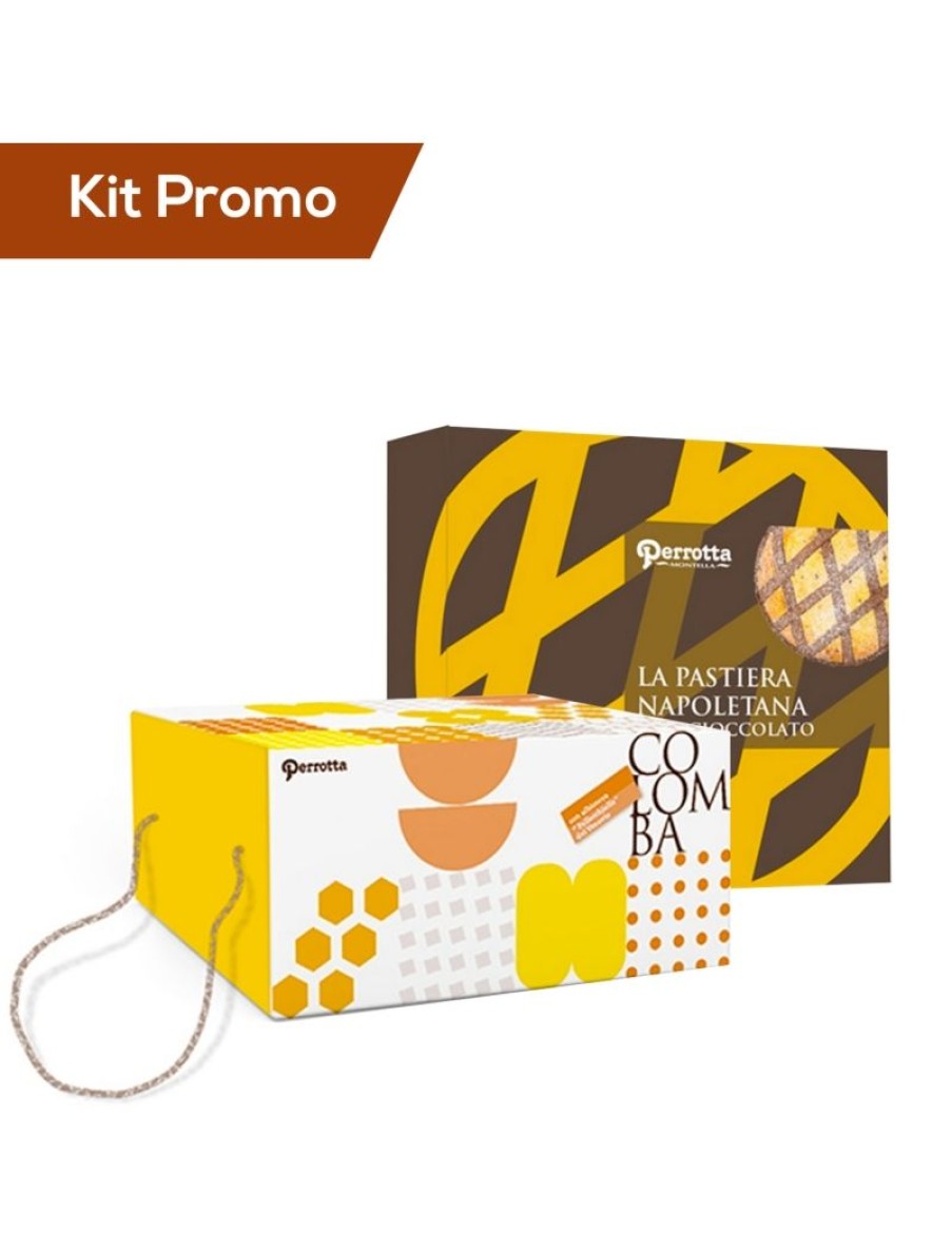 Click Cafe Colombe Pasquali Artigianali | Kit Colomba Con Albicocca E Pastiera Tradizionale Con Cioccolato Perrotta