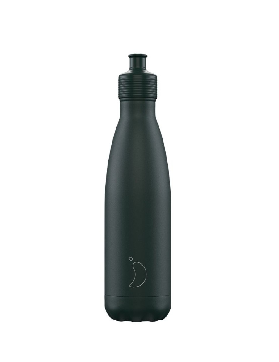 Click Cafe Borracce&Tazze Termiche E Accessori | Chilly'S Bottle Tappo Sport Verde Opaco 500 Ml