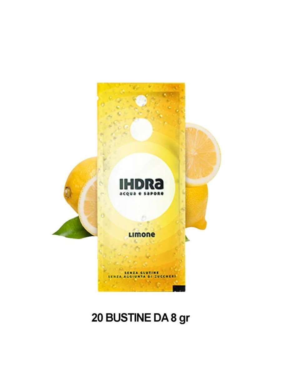 Click Cafe Bevande Energetiche | Ihdra Acqua E Sapore Gusto Limone Box 20 Bustine Da 8 Gr