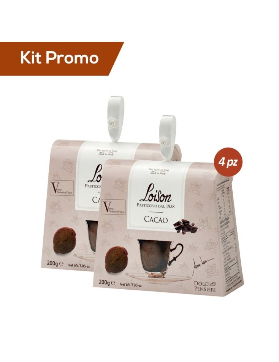 Click Cafe Biscotti Artigianali | Box 4 Astucci Biscotti Al Cacao Loison