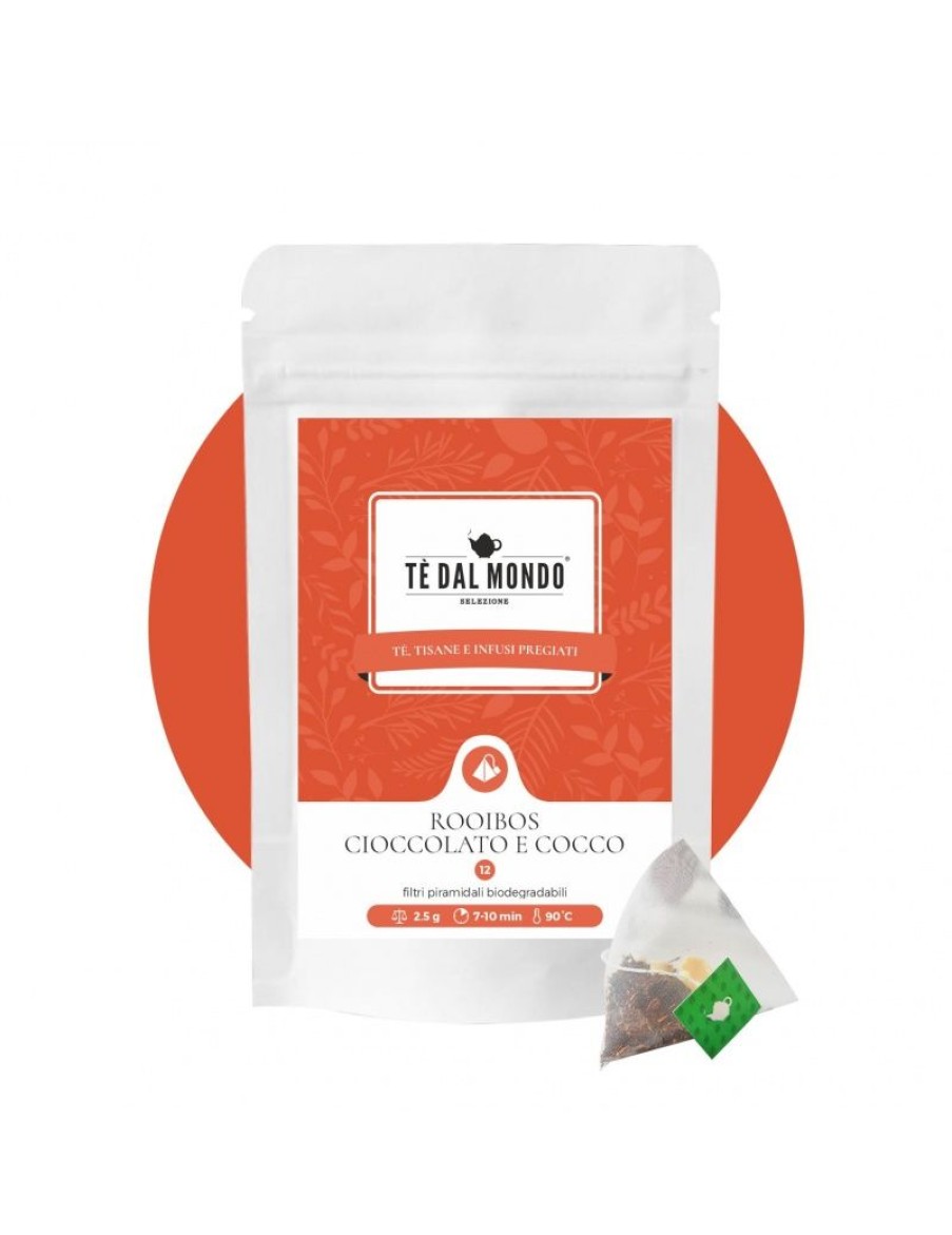 Click Cafe Rooibos In Foglia | 12 Piramidali Te'Rooibos Cioccolato E Cocco 2.5Gr