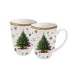 Click Cafe Tazzine Da Caffe E Tazze Mug | Coppia Mugs Chistmas Collection Christmas Tree 380 Ml