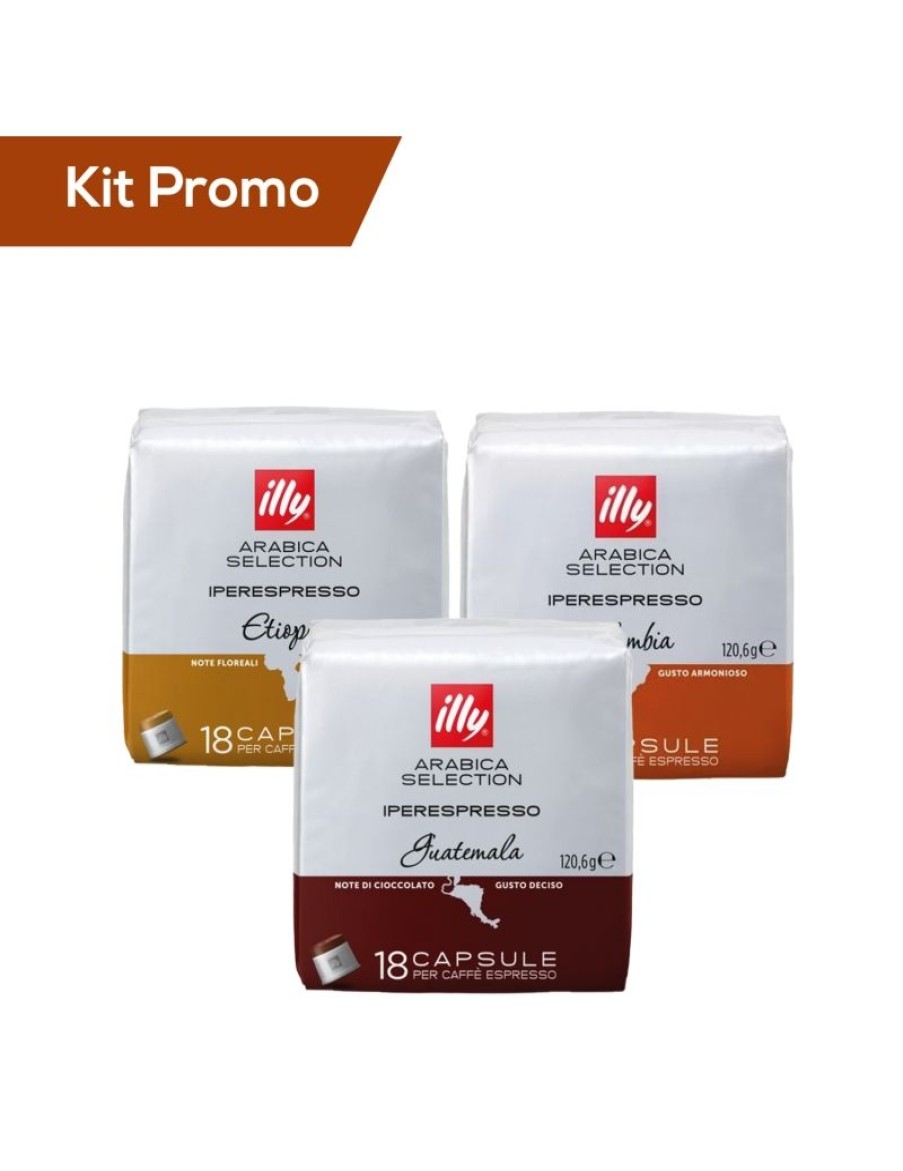 Click Cafe Illy Iperespresso | Box 54 Capsule Illy Arabica Selection Guatemala, Ethiopia, Colombia