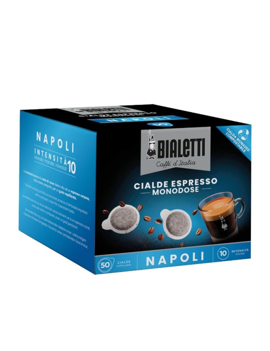 Click Cafe Cialde Caffe | Cialda In Carta Caffe Bialetti Miscela Napoli Box 50 Pz