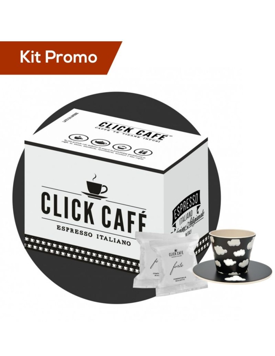 Click Cafe Capsule Compatibili Bialetti* | Kit Capsule Compatibile Bialetti Con Bicchierino E Piattino