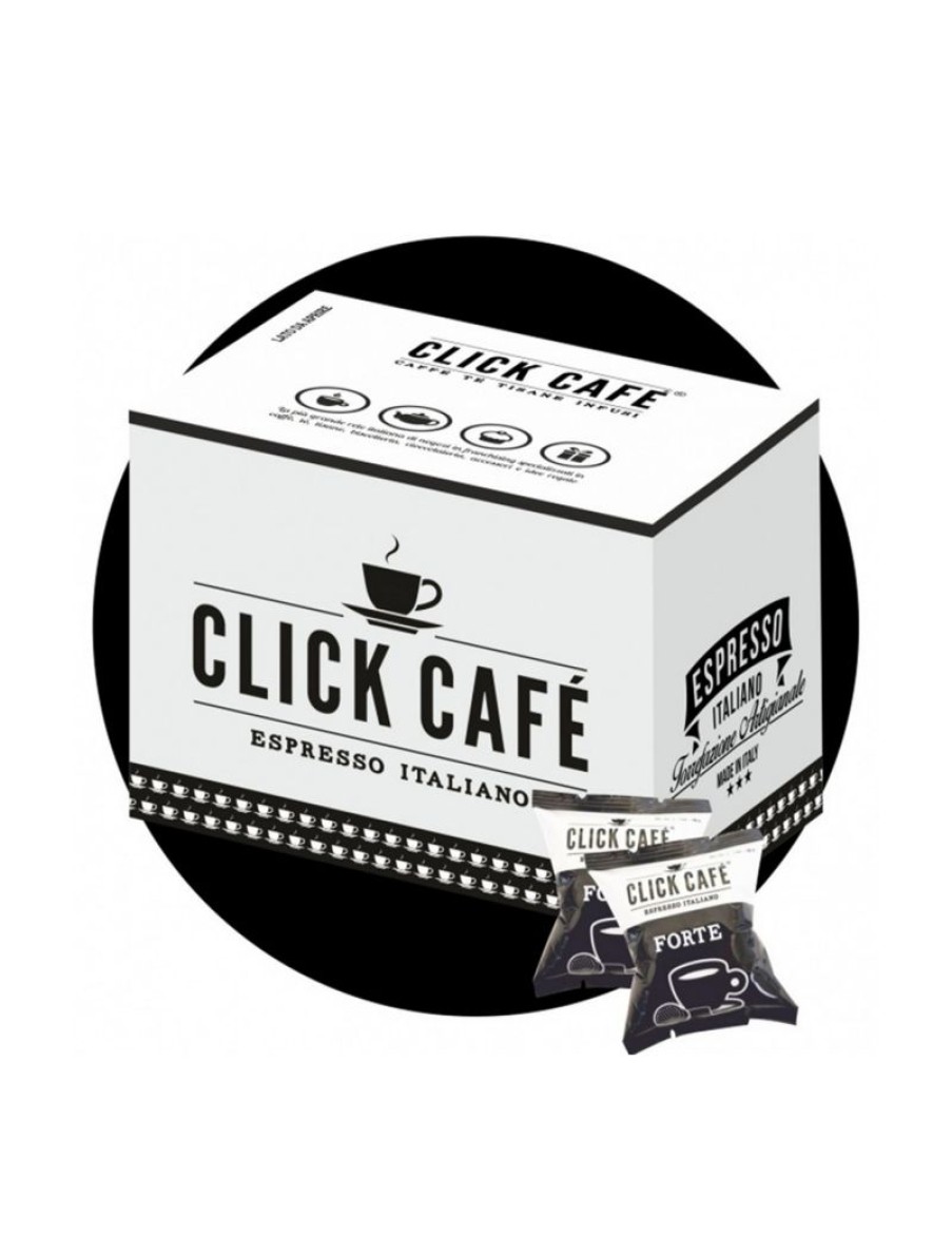 Click Cafe Capsule Compatibili Nespresso | 100 Capsule Nespresso Miscela Forte