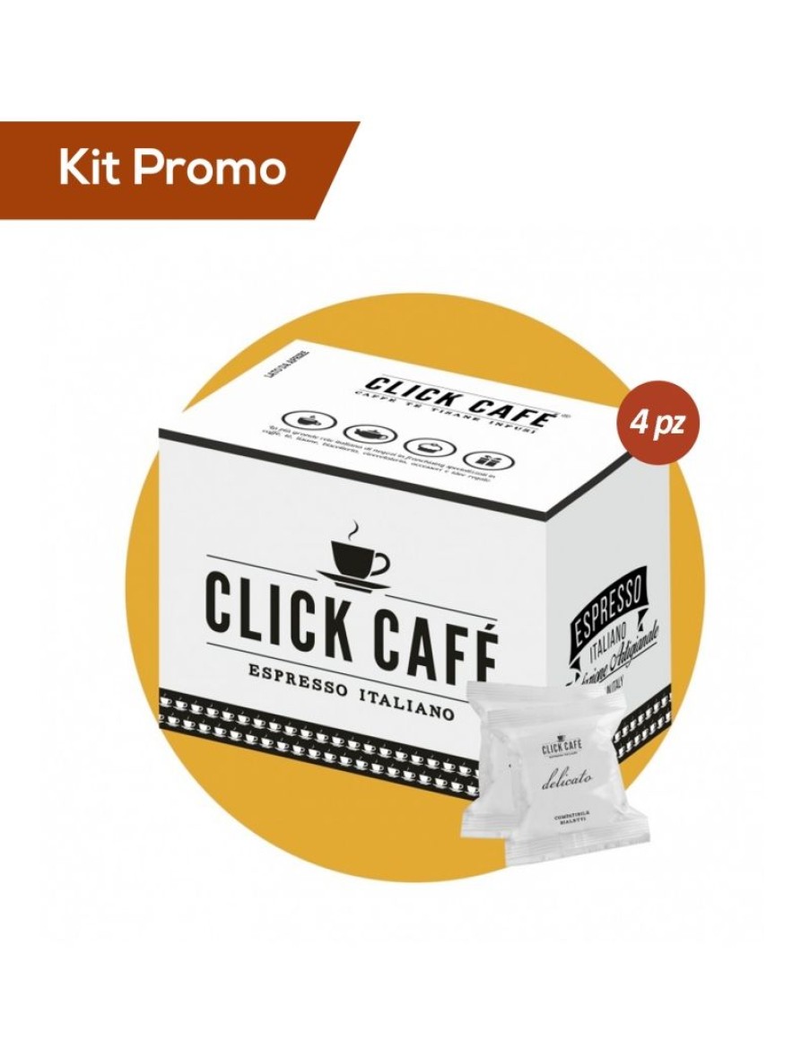 Click Cafe Capsule Compatibili Bialetti* | Box 400 Capsule Click Cafe Compatibili Bialetti, Miscela Delicato