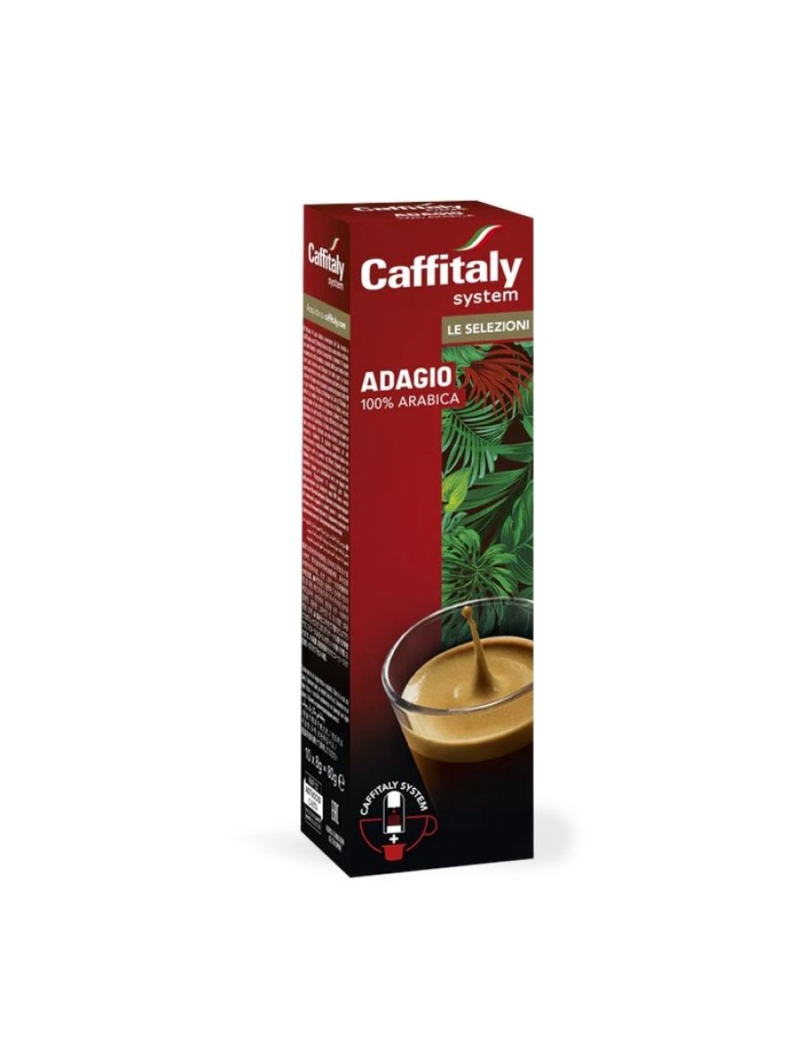 Click Cafe Capsule Caffitaly* Originali | 10 Capsule Adagio 100% Arabica Con Note Di Bergamotto