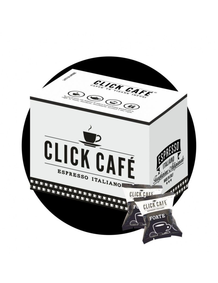 Click Cafe Capsule Compatibili Espresso Point | 100 Capsule Espresso Point -Essse Miscela Forte