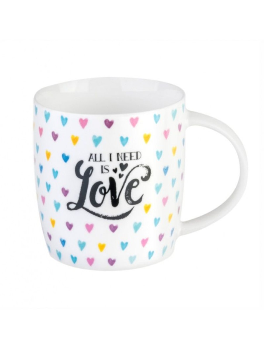 Click Cafe Tazzine Da Caffe E Tazze Mug | Mug Buongiorno Cuori 350Ml Bon China