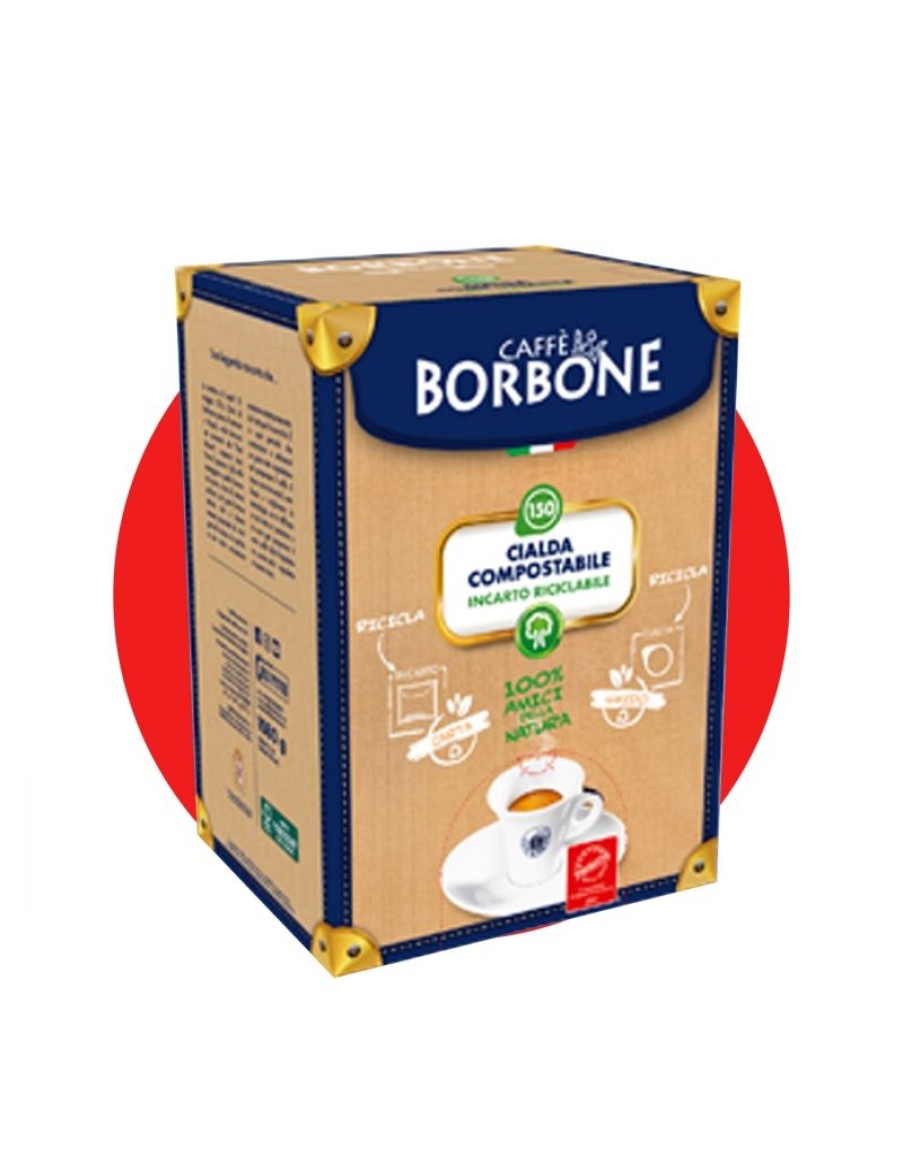 Click Cafe Cialde Caffe | Borbone 50 Cialde Compostabili Miscela Rossa