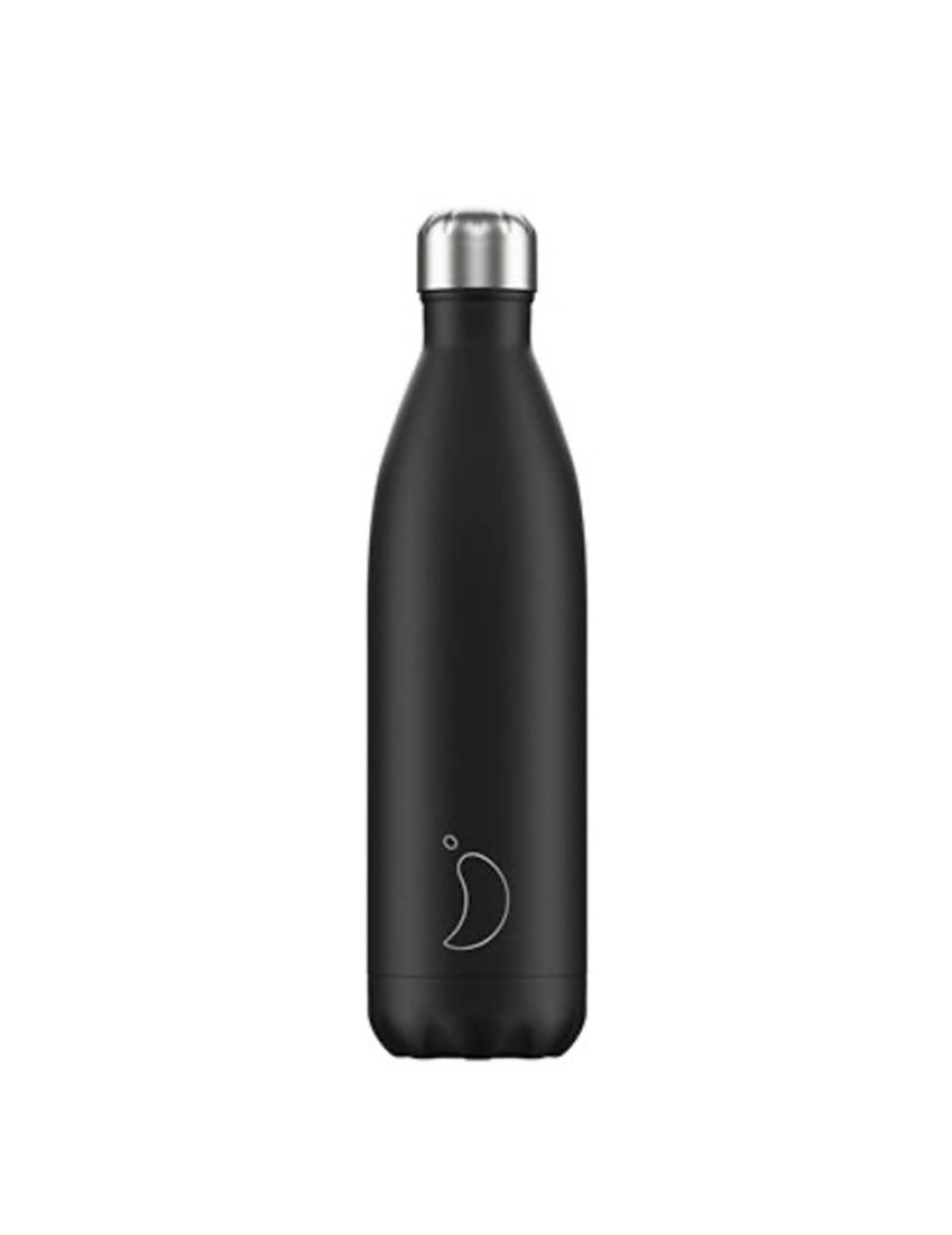 Click Cafe Borracce&Tazze Termiche E Accessori | Chilly'S Bottle Bottiglia Nero Opaco 750 Ml