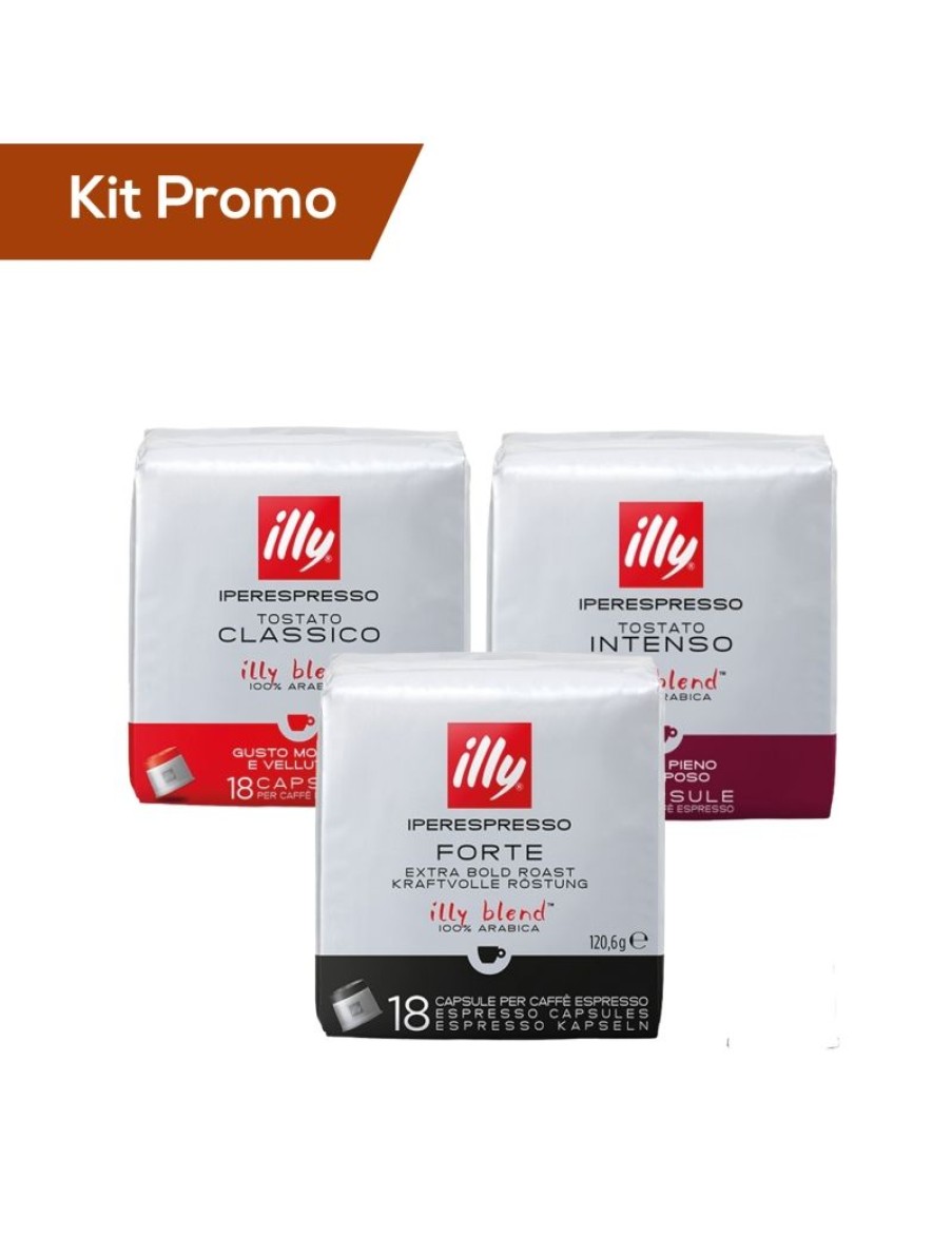 Click Cafe Illy Iperespresso | Box 54 Capsule Illy Gusto Classico, Forte E Intenso