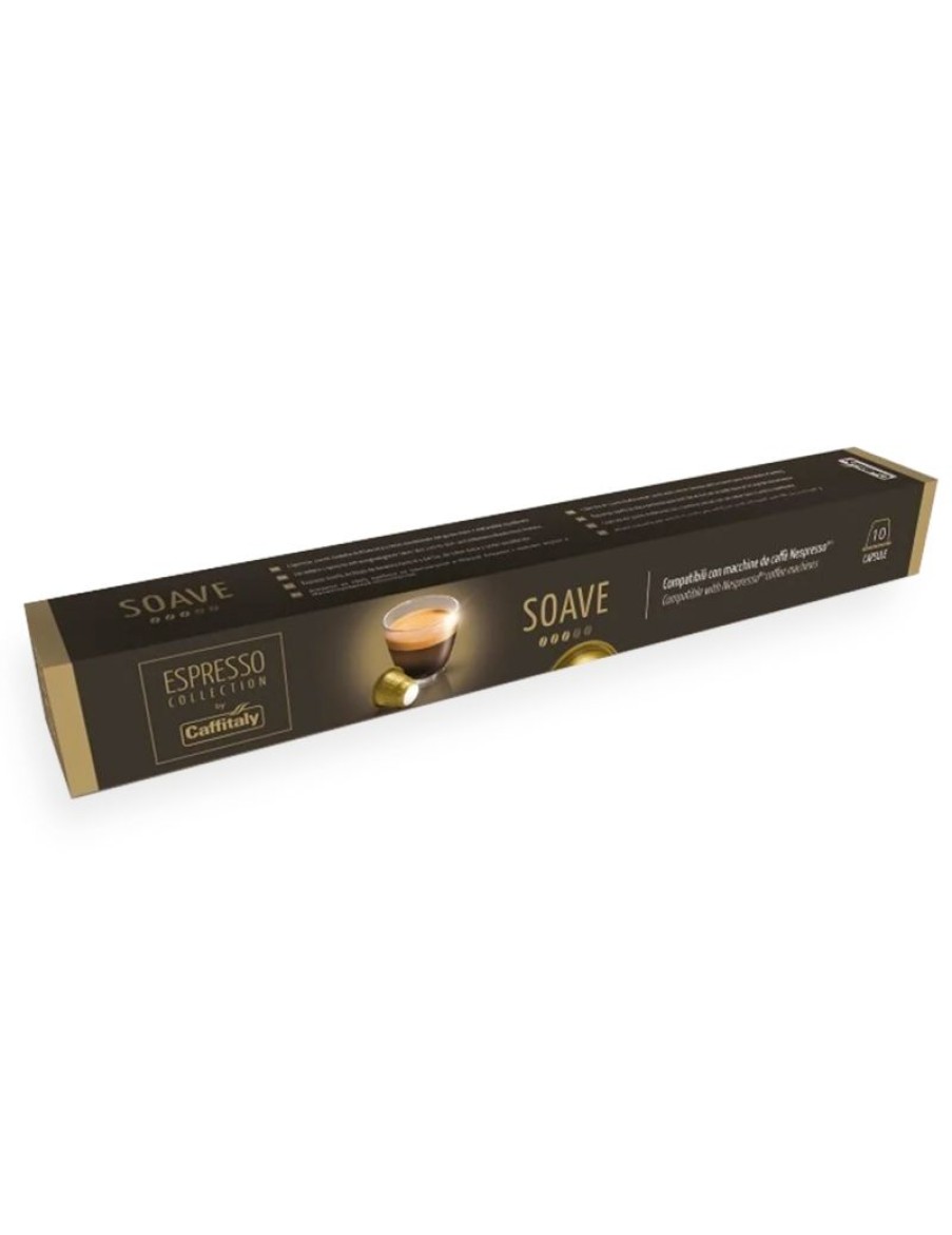 Click Cafe Capsule Compatibili Nespresso | 10 Capsule Espresso Soave Nespresso Caffitaly