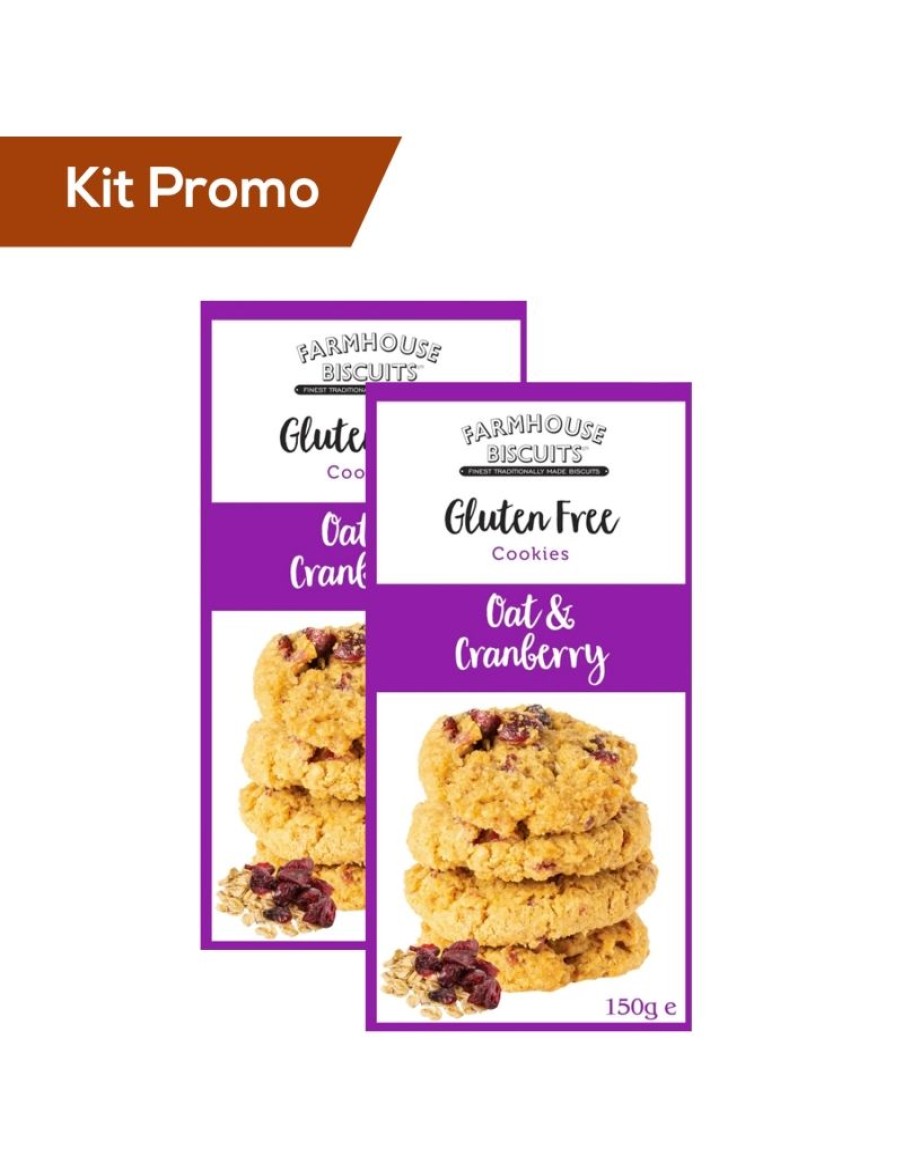 Click Cafe Biscotti Artigianali | Box 2 Astucci Biscotti Inglesi Senza Glutine Avena E Mirtillo