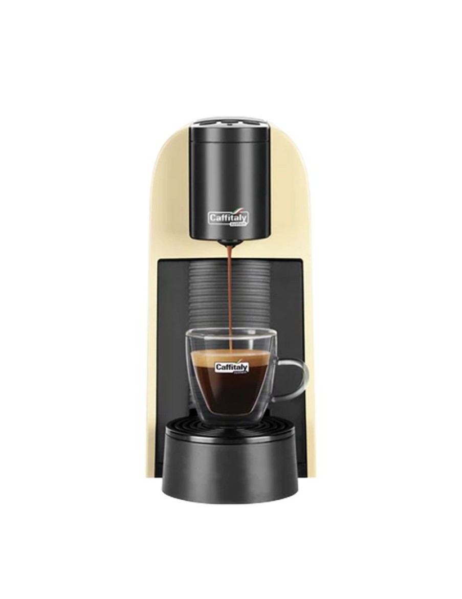 Click Cafe Macchinette Per Caffe In Capsule | Macchina Caffitaly Volta S35R.3 Gialla