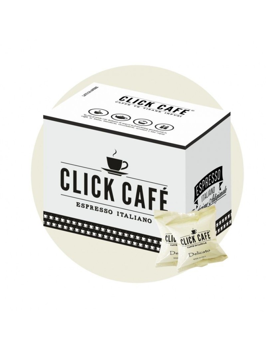 Click Cafe Capsule Compatibili Lavazza* Blue | 75 Capsule Lavazza Blue Miscela Delicato