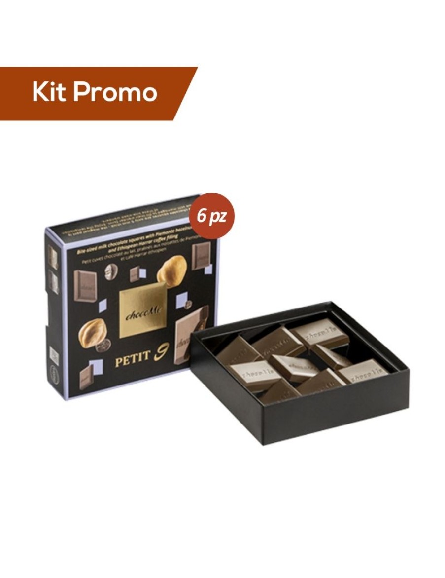 Click Cafe Cioccolato Artigianale | Kit 6 Box Cioccolatini Al Latte Con Ripieno Al Caffe