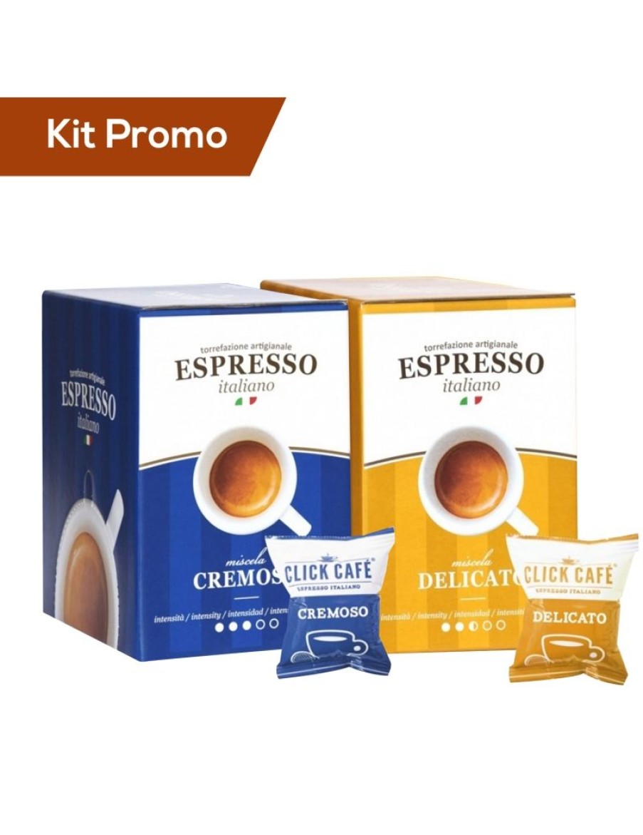 Click Cafe Capsule Compatibili Nespresso | Box 60 Capsule Nespresso Miscela Cremoso E Delicato