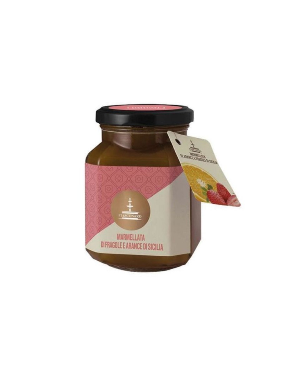 Click Cafe Miele E Marmellata Artigianale E Bio | Confetture Extra Di Fragole E Arance Di Sicilia 360 Gr