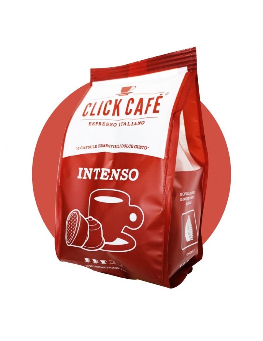 Click Cafe Capsule Compatibili Dolce Gusto | 10 Capsule Intenso Dolce Gusto Click Cafe