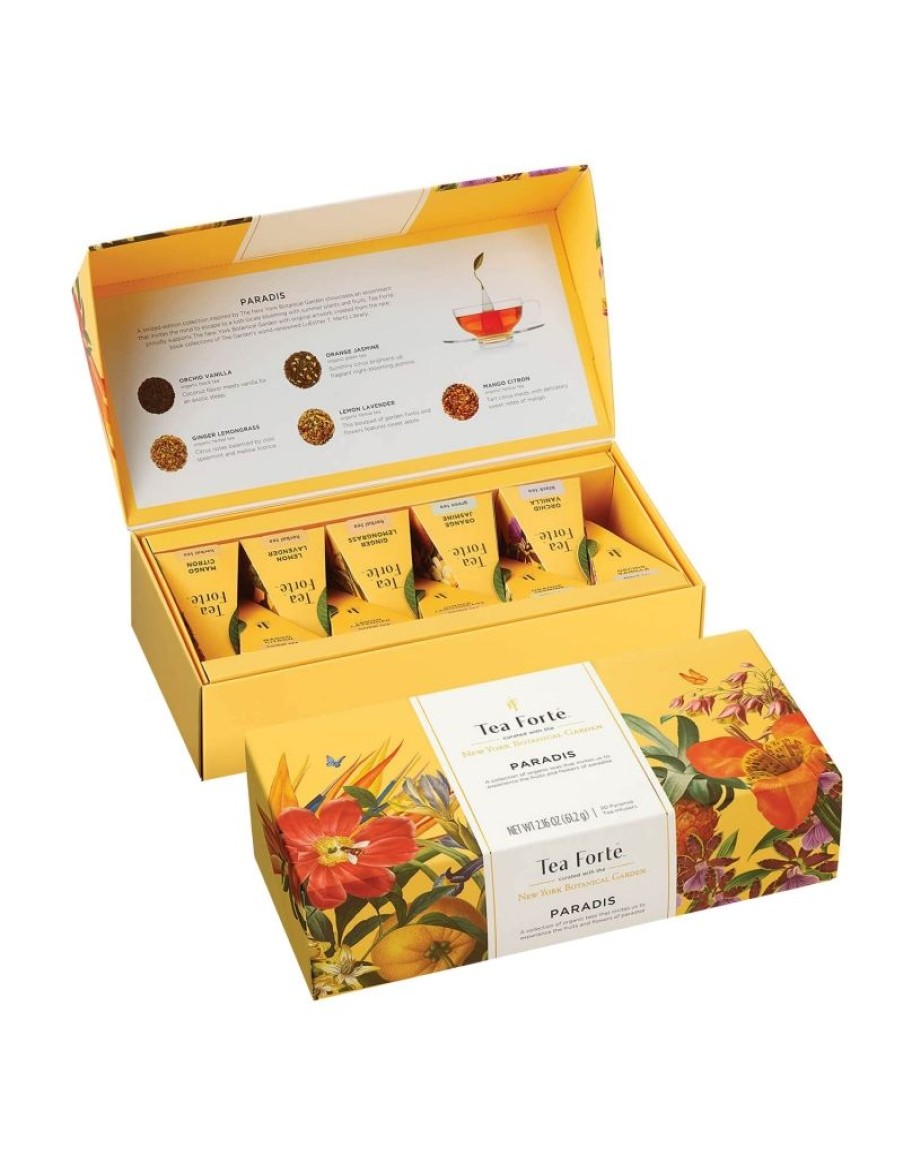 Click Cafe Tea Forte | Tea Forte Box 10 Piramidi Mix Te E Tisane Collezione Paradis