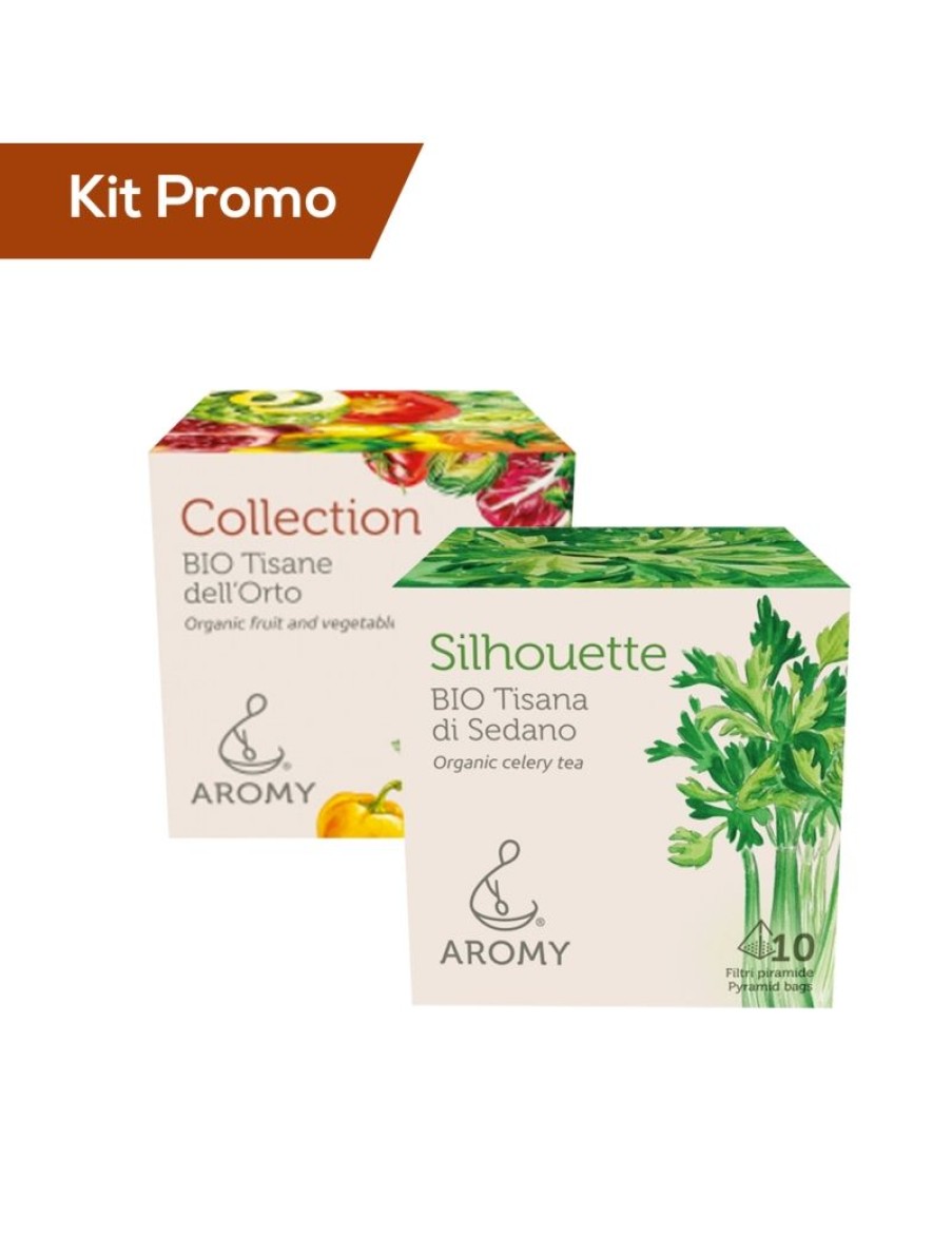 Click Cafe Tisane Biologiche | Box 2 Astucci Mix Tisane Dell'Orto Con Tisana Di Sedano