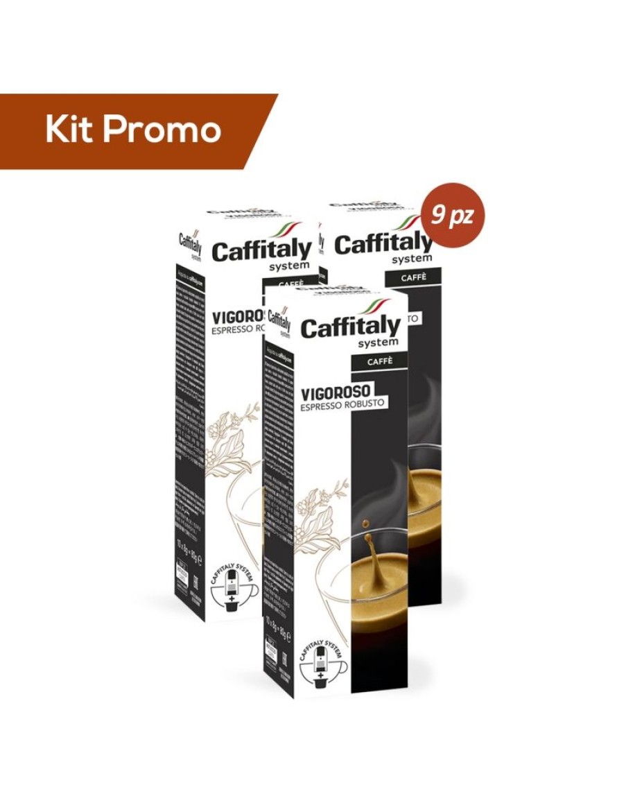 Click Cafe Capsule Caffitaly* Originali | Box 90 Capsule Ecaffe Vigoroso Caffitaly