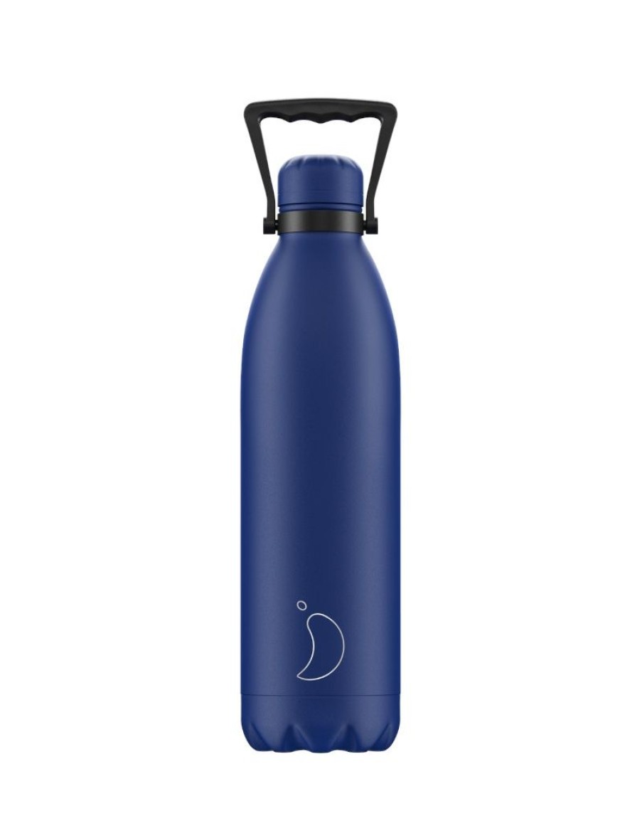 Click Cafe Borracce&Tazze Termiche E Accessori | Chilly'S Bottle Bottiglia Blu Opaco 1.8L