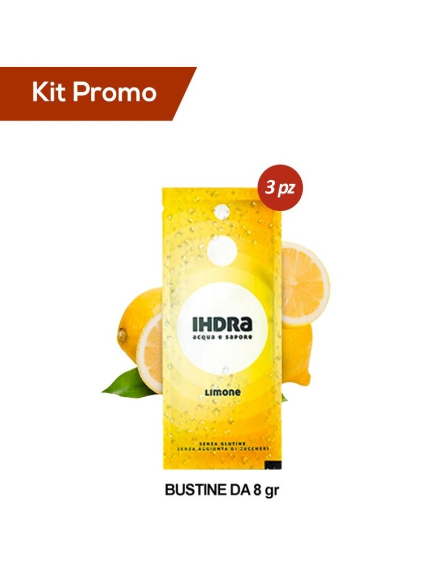 Click Cafe Bevande Energetiche | Box 3 Astucci Di Insaporitori D'Acqua Gusto Limone 8 Gr