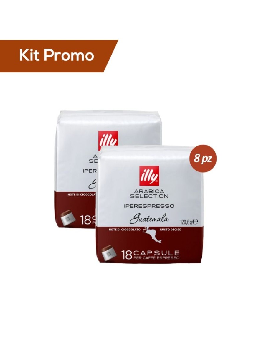 Click Cafe Illy Iperespresso | Kit 8 Pacchi Di Capsule Di Caffe Monorigine Illy* Iperespresso, Guatemala