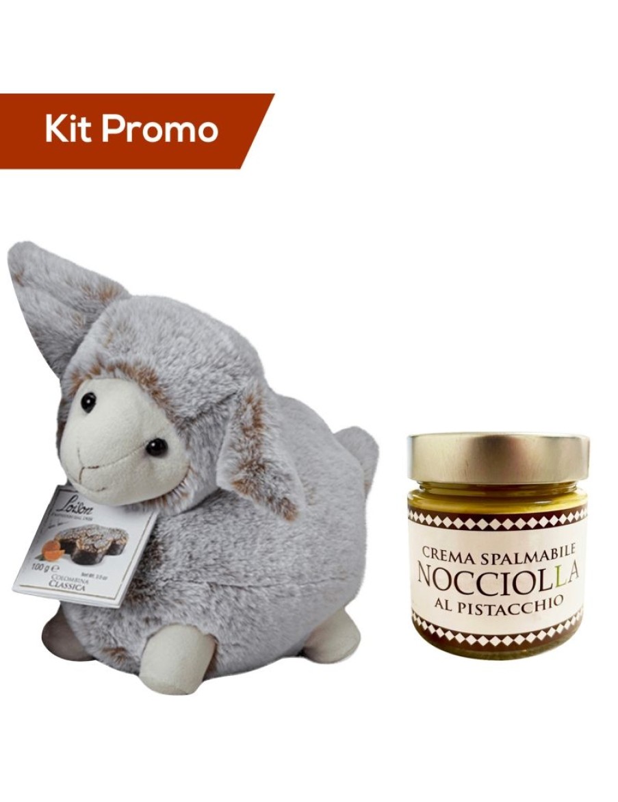 Click Cafe Cioccolato Artigianale | Kit - Peluche Con Colombina Piu Crema Spalmabile