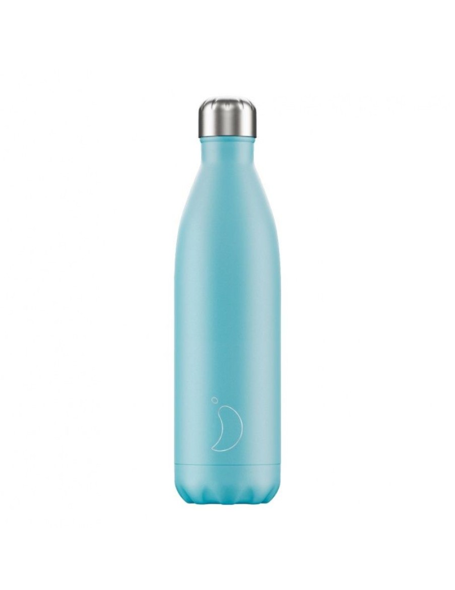 Click Cafe Borracce&Tazze Termiche E Accessori | Chilly'S Bottle Bottiglia Blu Pastello 750 Ml