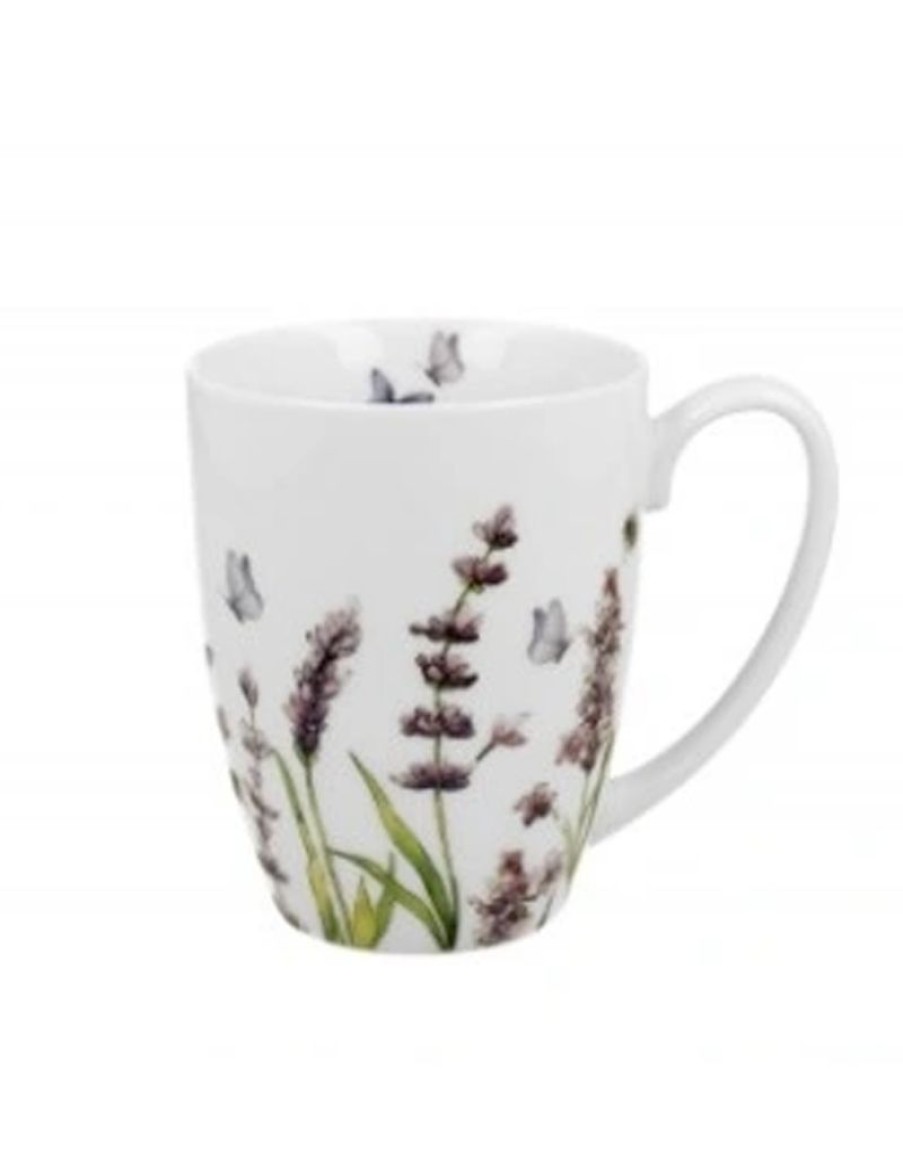 Click Cafe Tazzine Da Caffe E Tazze Mug | Mug In Porcellana Lavanda -Confezione Regalo 380 Ml